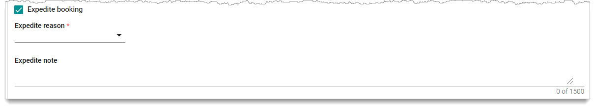 Expedite Booking