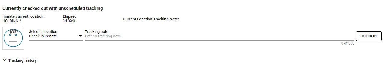 Inmate Tracking - Checked Out
