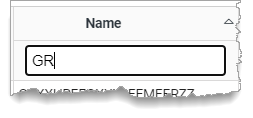 Filter column